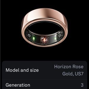 Smart Wearable Ring in Rose Gold